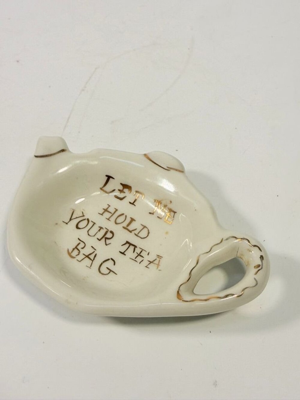 Tea Bag Holder Let me Hold your Tea Bag Lu Arts of California Ceramic Hand Paint - Picture 11 of 15